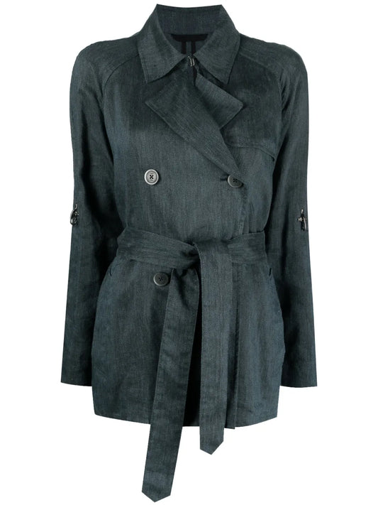 Lobster-Claw Double-Breasted Coat