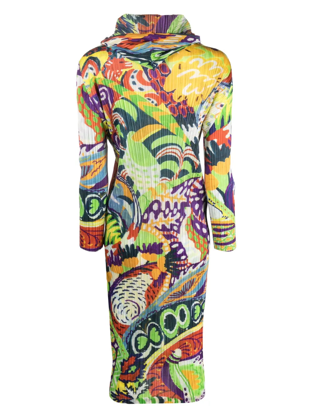 Snowrunner Plissé Midi Dress