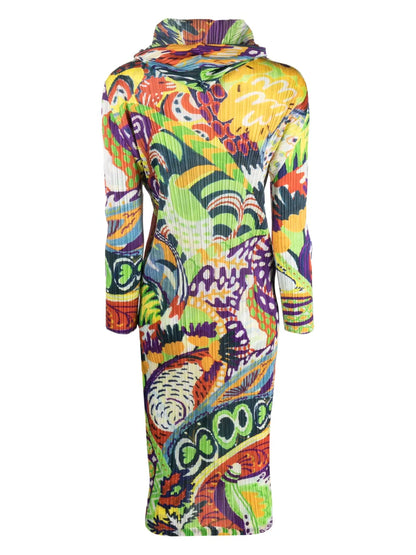 Snowrunner Plissé Midi Dress