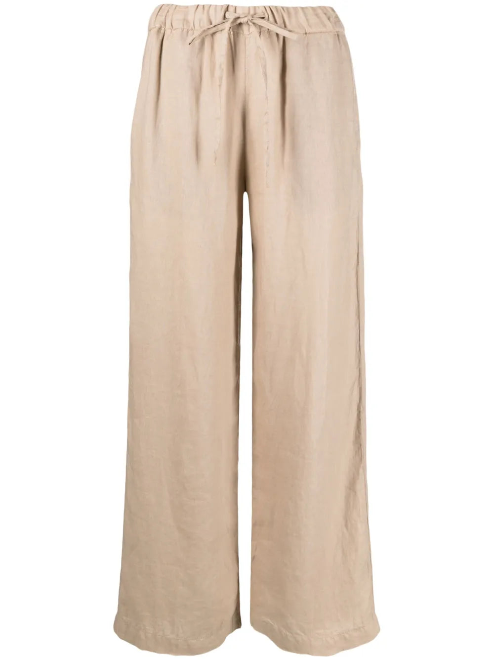 Wide-Leg Linen Trousers