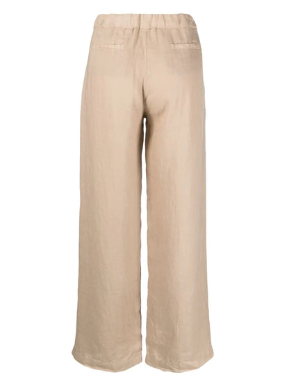 Wide-Leg Linen Trousers