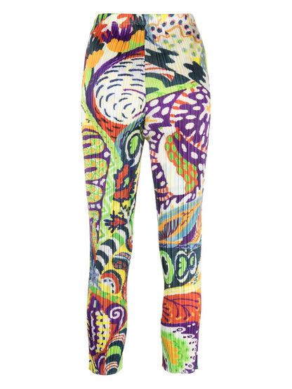 Snowrunner Graphic-Print Pleated Trousers