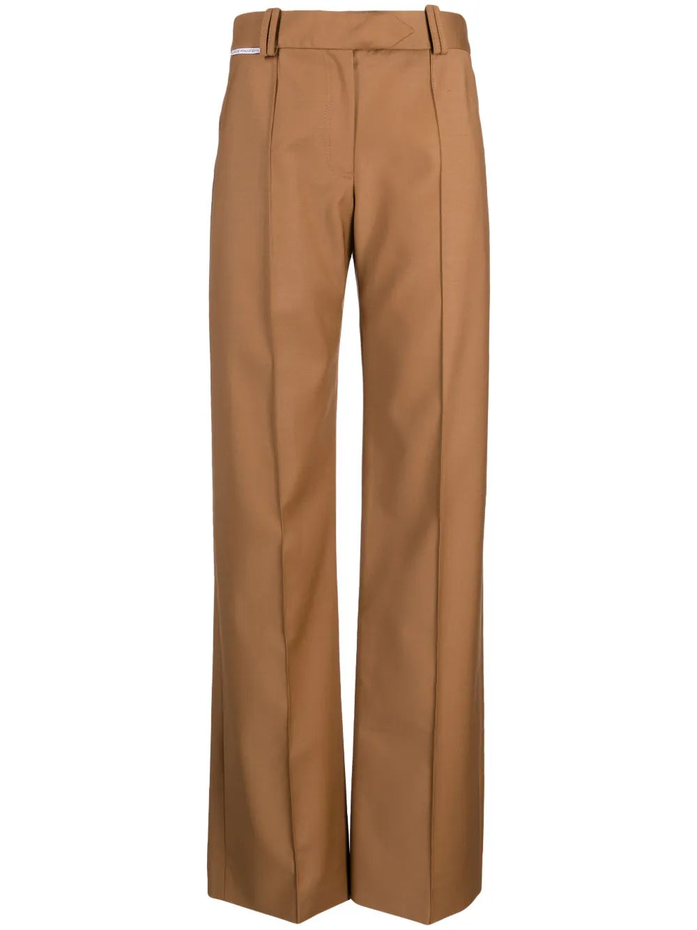 Virgin Wool Straight-Leg Trousers