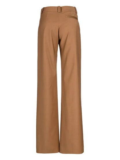 Virgin Wool Straight-Leg Trousers