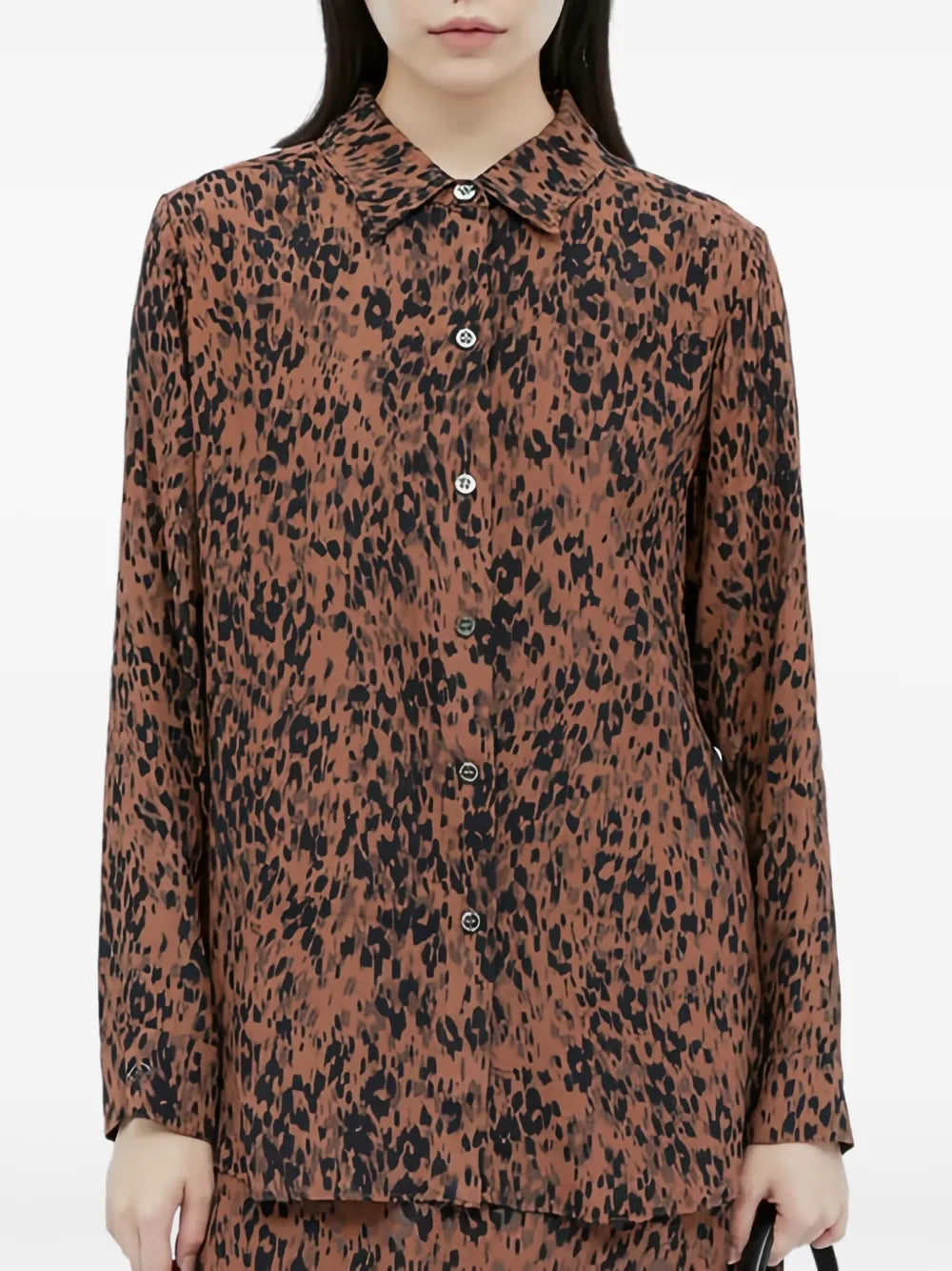 Leopard-Print Blouse