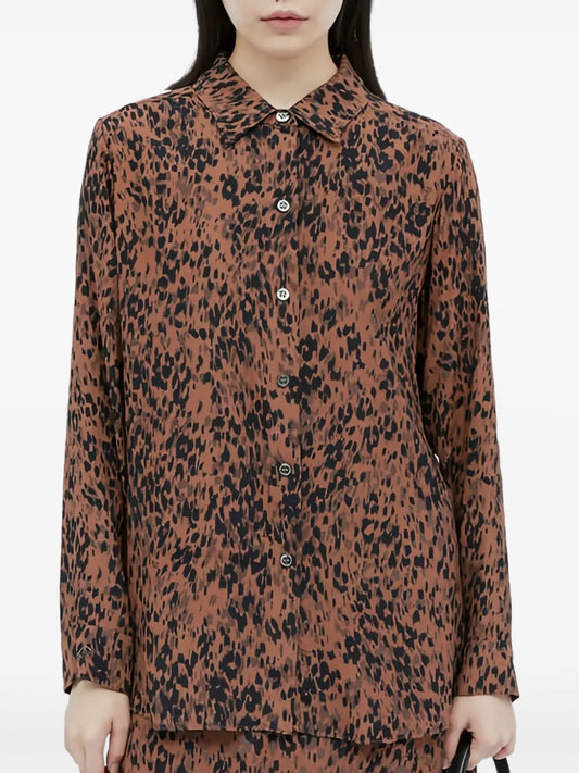 Leopard-Print Blouse