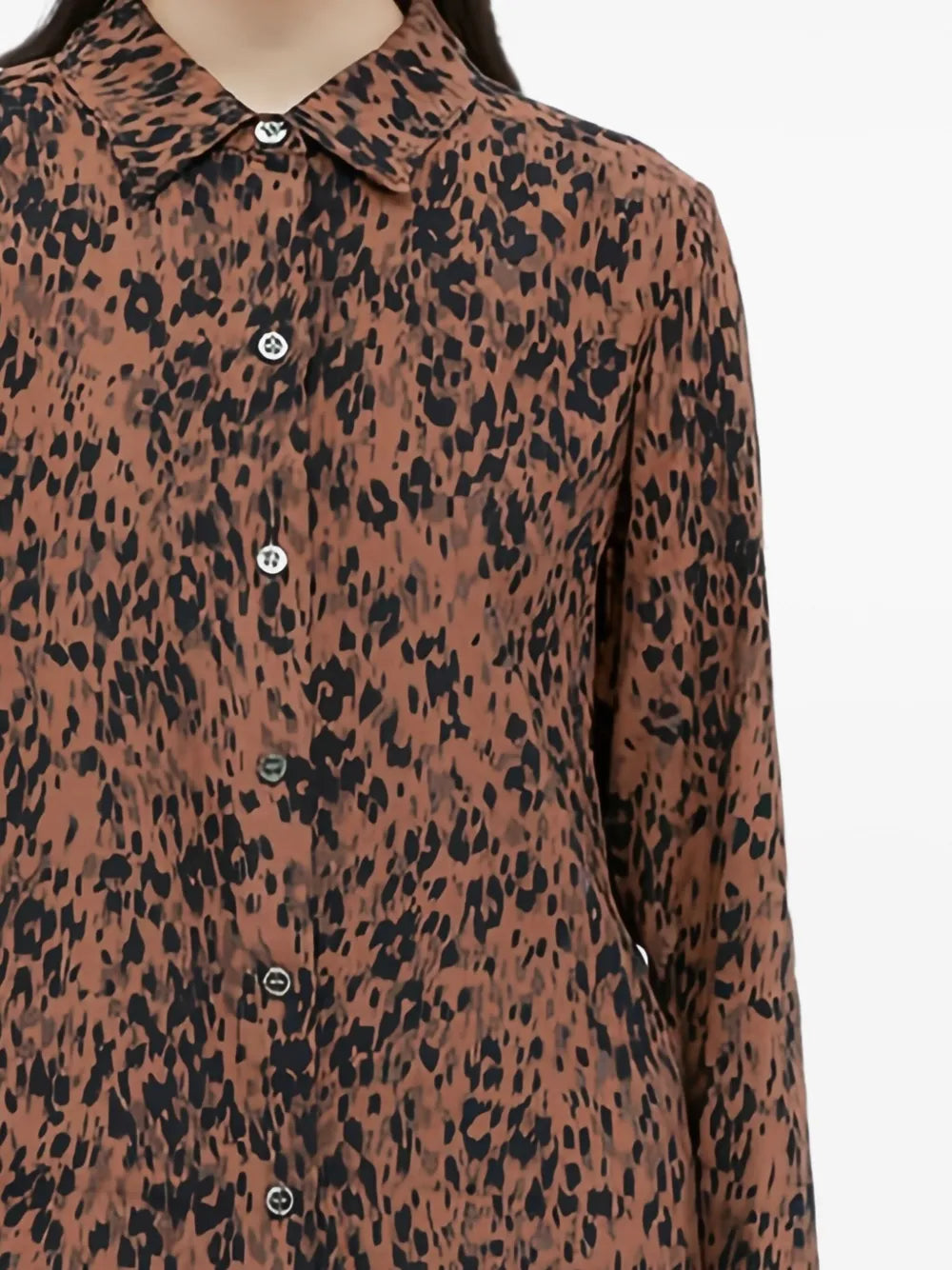 Leopard-Print Blouse