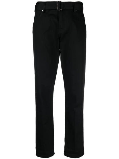 Straight-Leg Belted Trousers