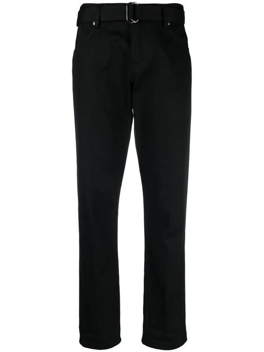 Straight-Leg Belted Trousers