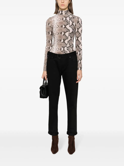 Straight-Leg Belted Trousers