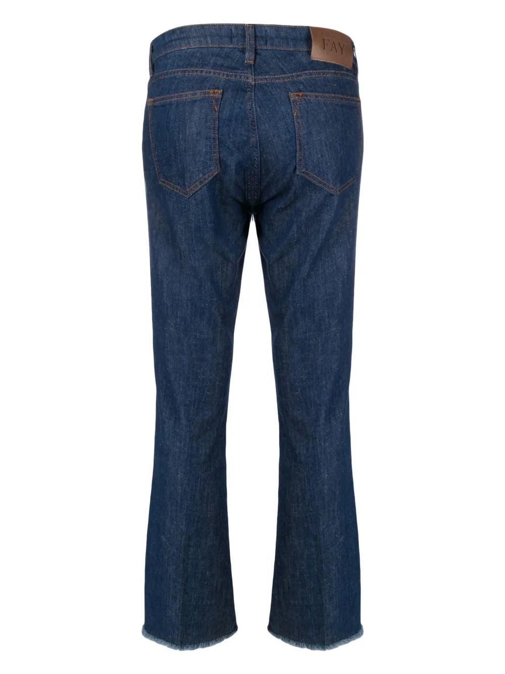 Mid-Rise Straight-Leg Cropped Jeans