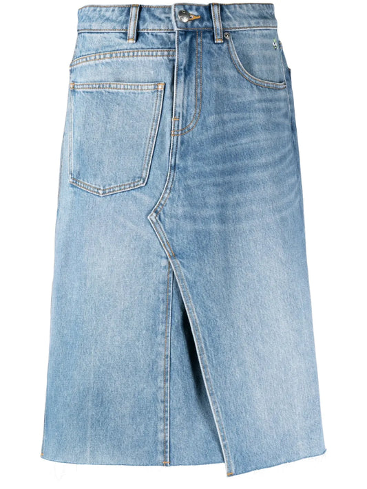 Deconstructed Denim Skirt