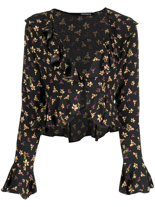 Birger Christensen Floral-Print Blouse