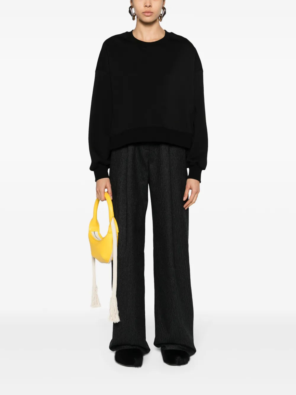 Slit Cotton-Blend Sweatshirt