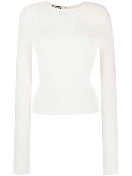 Fine-Ribbed Wool Jumper