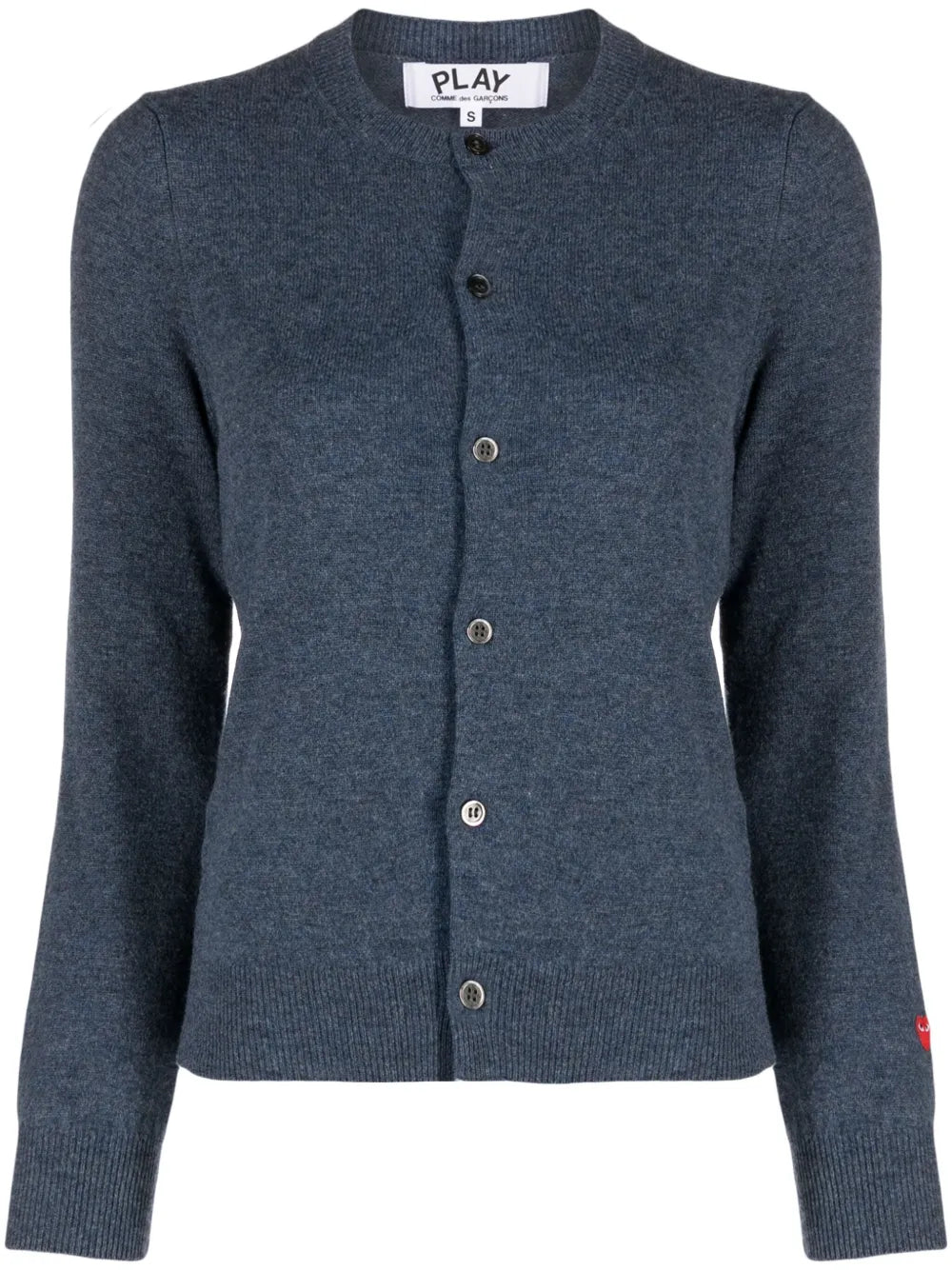 Mélange-Effect Wool Cardigan