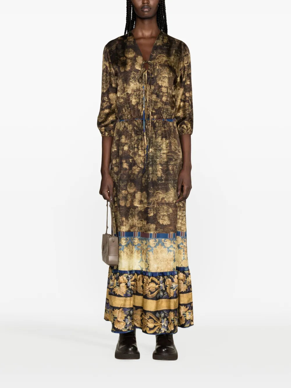 Aloe Floral-Print Maxi Dress
