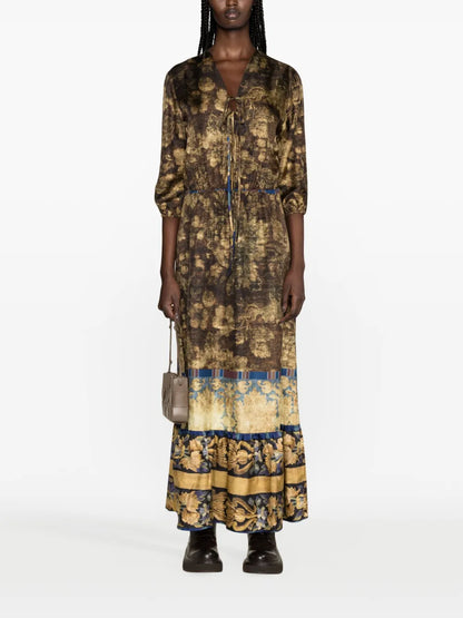 Aloe Floral-Print Maxi Dress