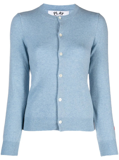Mélange-Effect Wool Cardigan