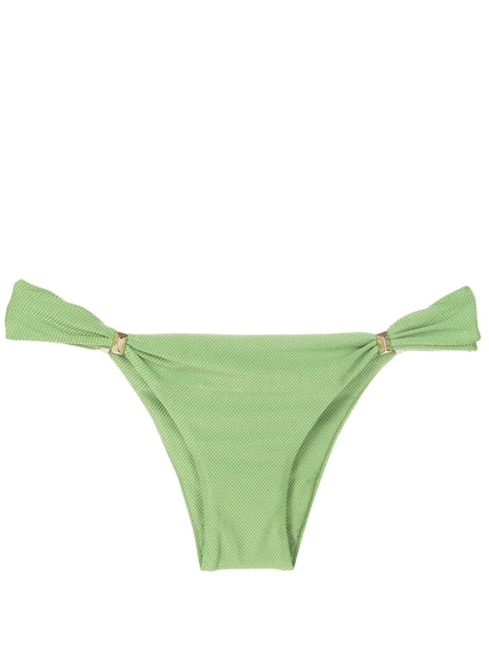 Textured Gathered Bikini Bottoms