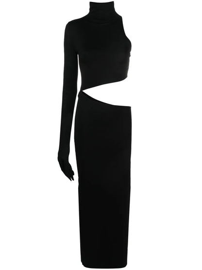 Tetris Cut-Out Midi Dress
