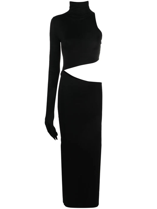 Tetris Cut-Out Midi Dress