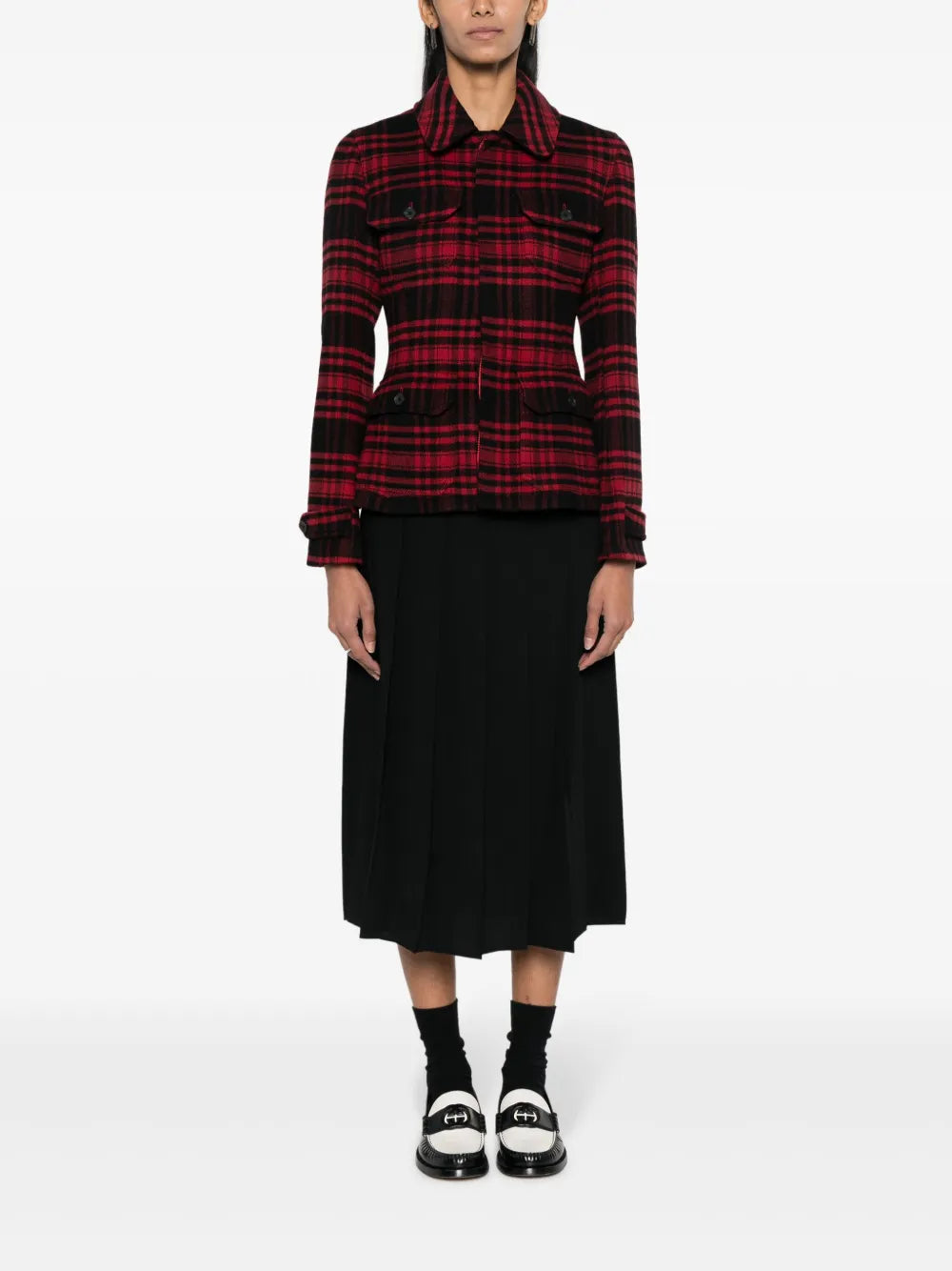 Plaid-Check Pattern Shirt