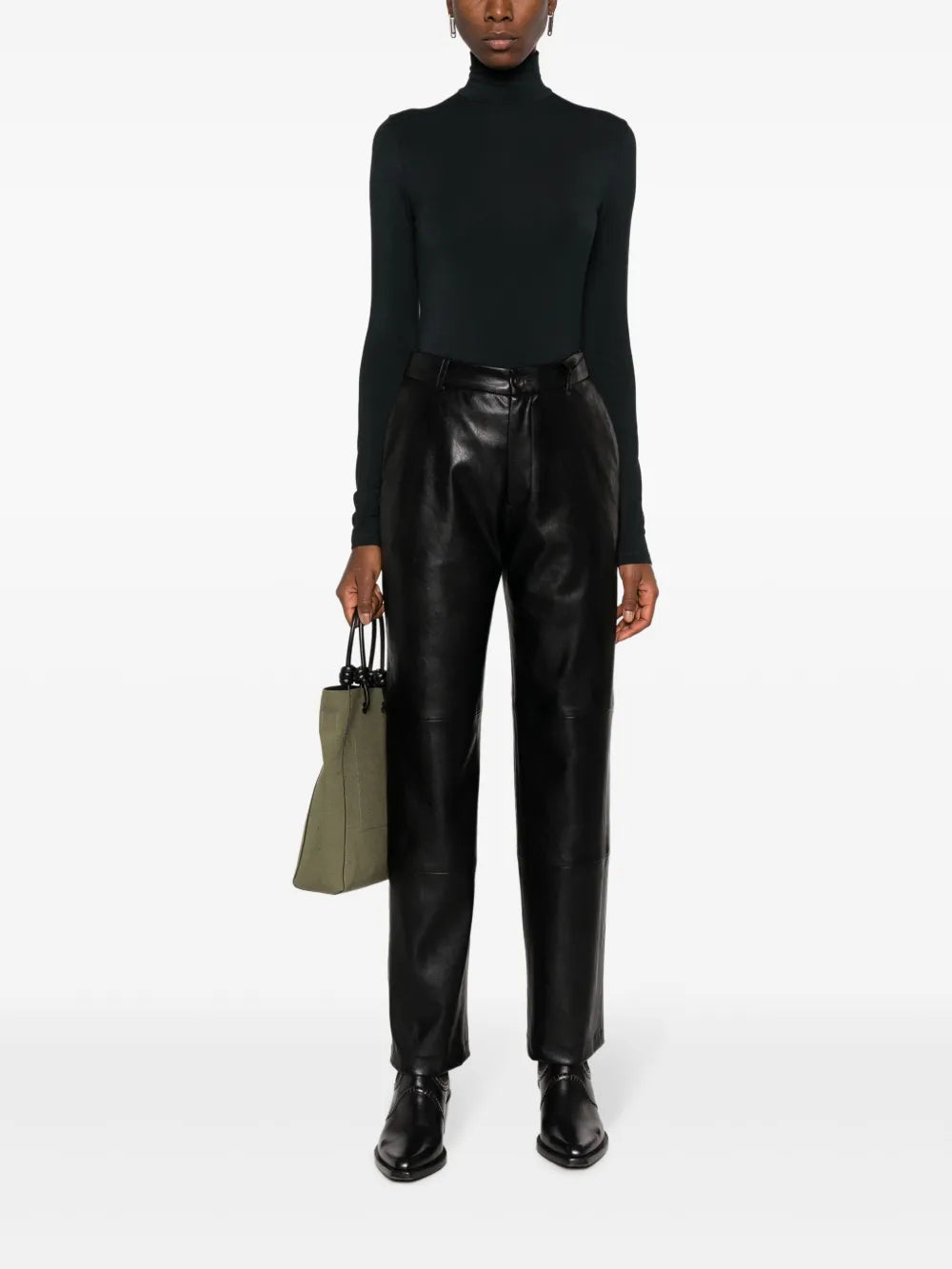 Roll-Neck Long-Sleeved Top