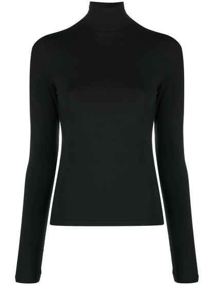 Roll-Neck Long-Sleeved Top