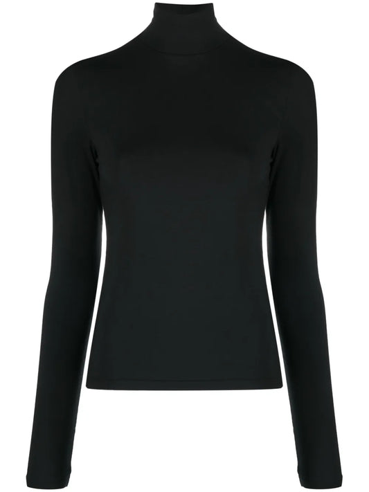 Roll-Neck Long-Sleeved Top