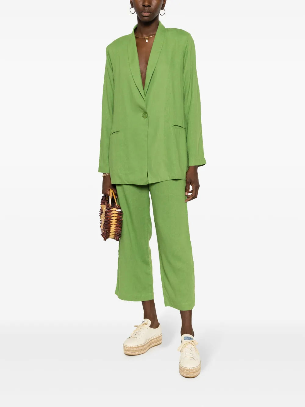 Single-Breasted Shawl-Lapels Blazer