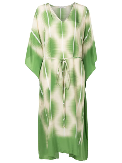Abstract-Print Beach Cover-Up