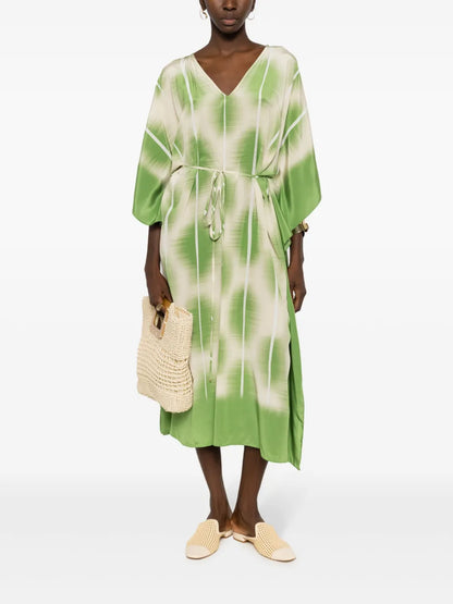 Abstract-Print Beach Cover-Up