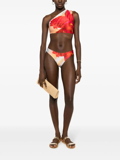 Floral-Print Bikini Bottoms