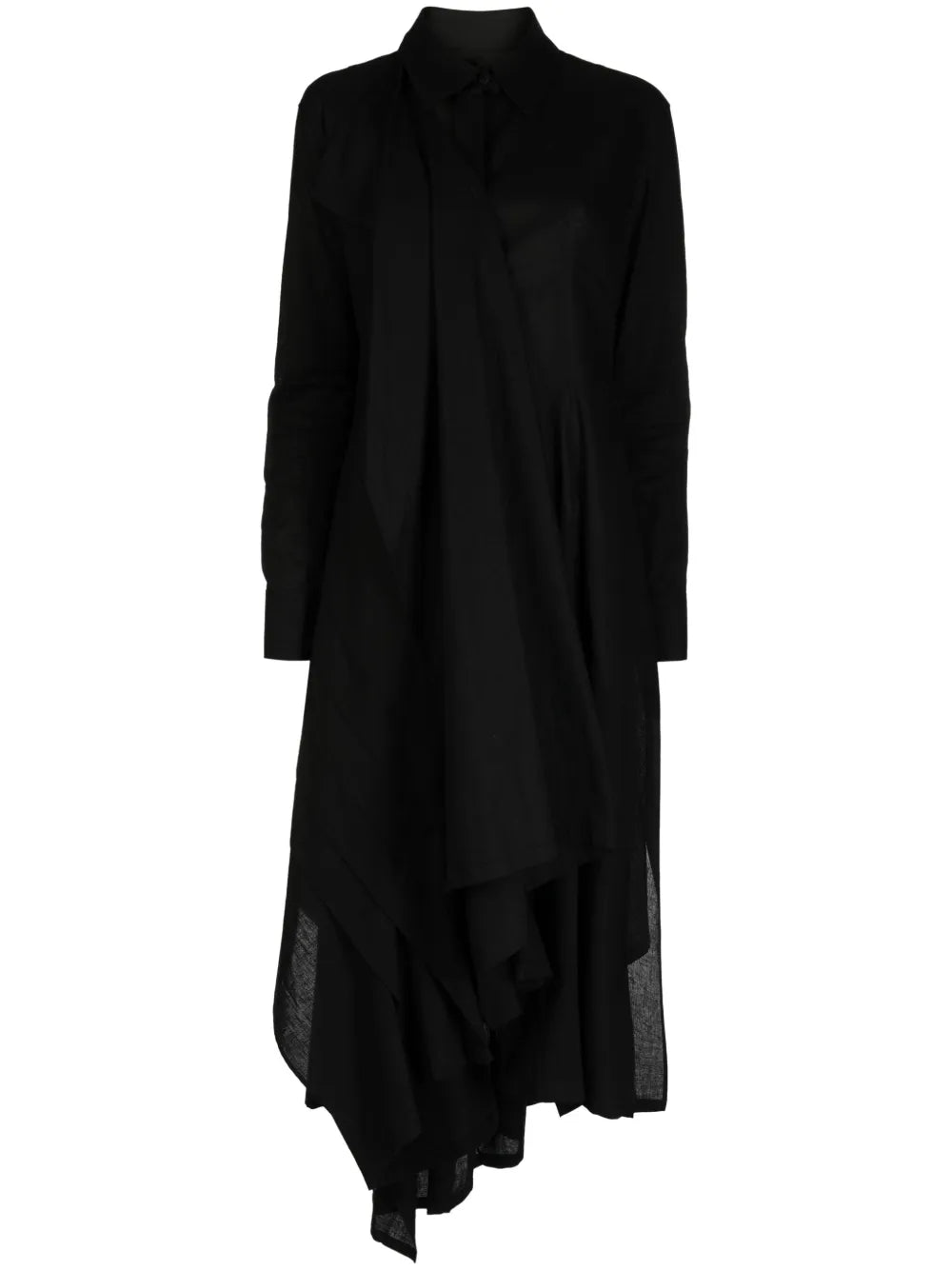 Muslin Draped Midi Dress