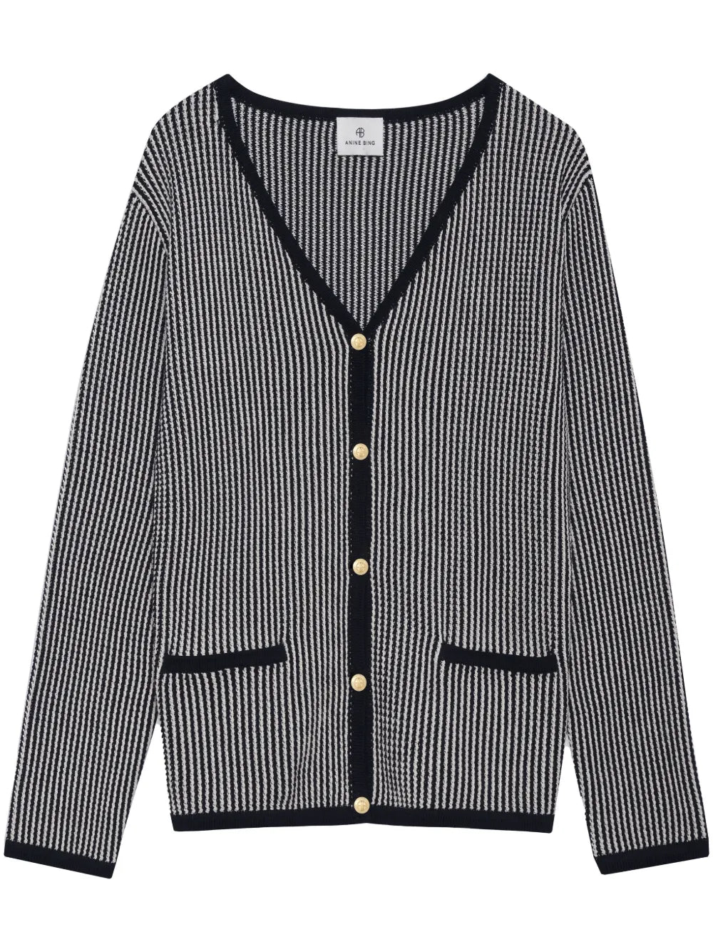 Dave Stripe-Pattern Cardigan