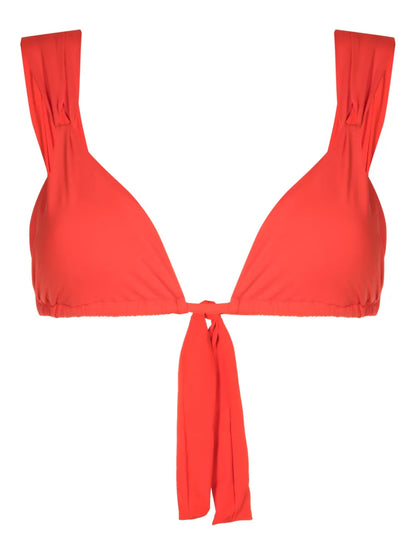 Triangle-Cup Twisted Bikini Top