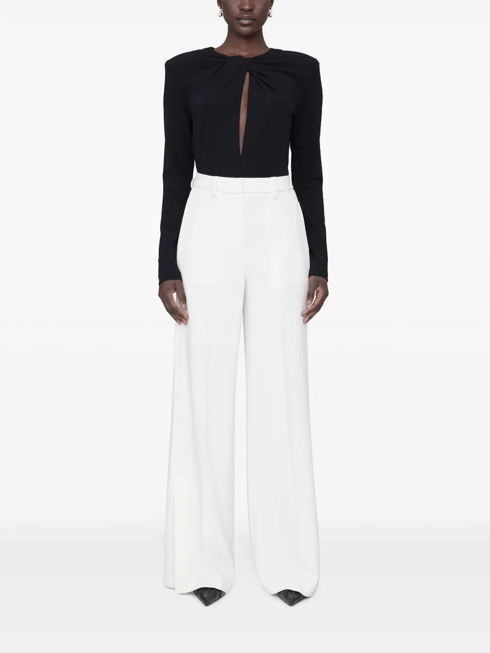 Lyra Pressed-Crease Tailored Trousers