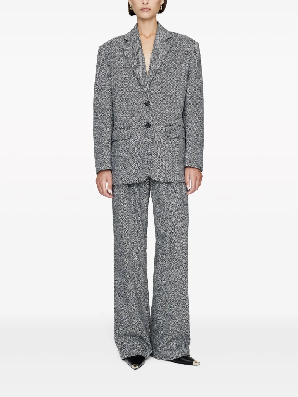 Quinn Notched-Lapels Blazer
