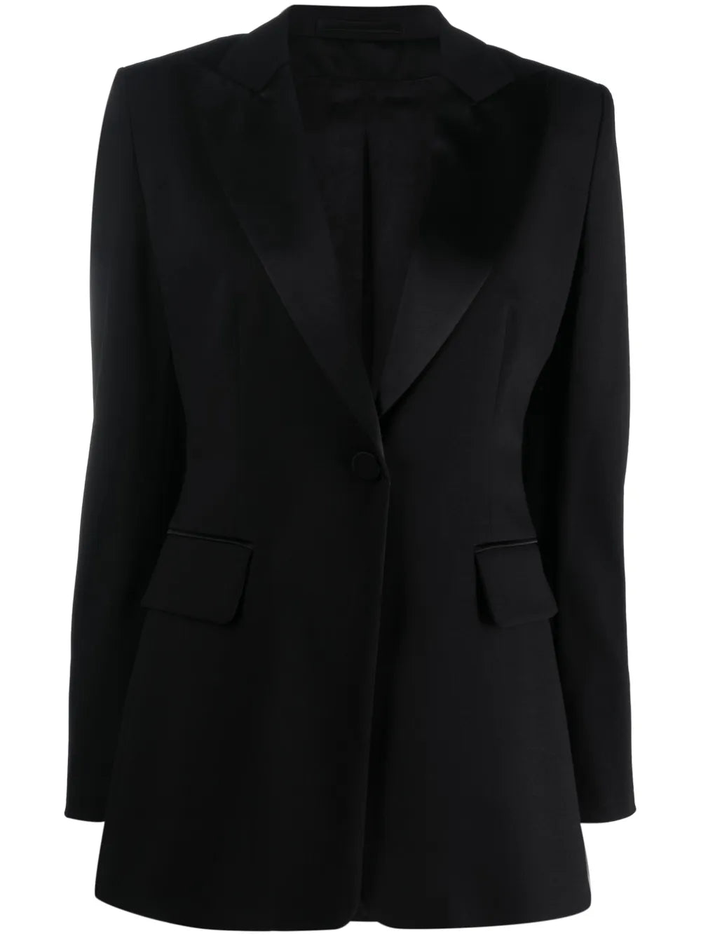 Single-Breasted Wool-Blend Blazer