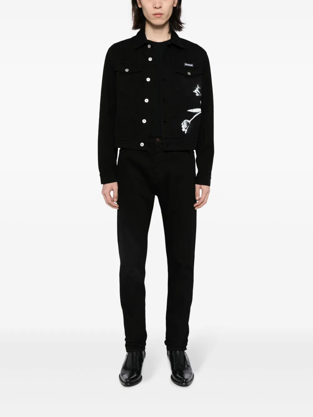 Logo-Patch Cotton Jacket