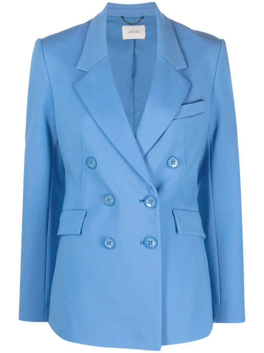 Double-Breasted Notched Blazer