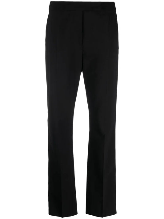Mid-Rise Straight-Leg Trousers
