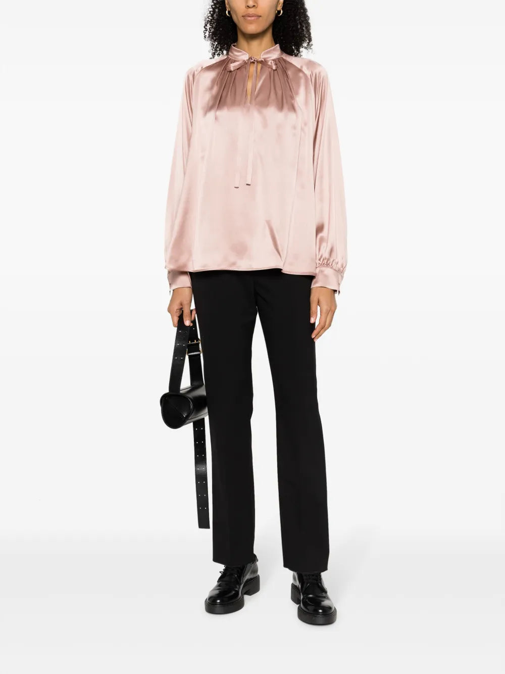 Mid-Rise Straight-Leg Trousers
