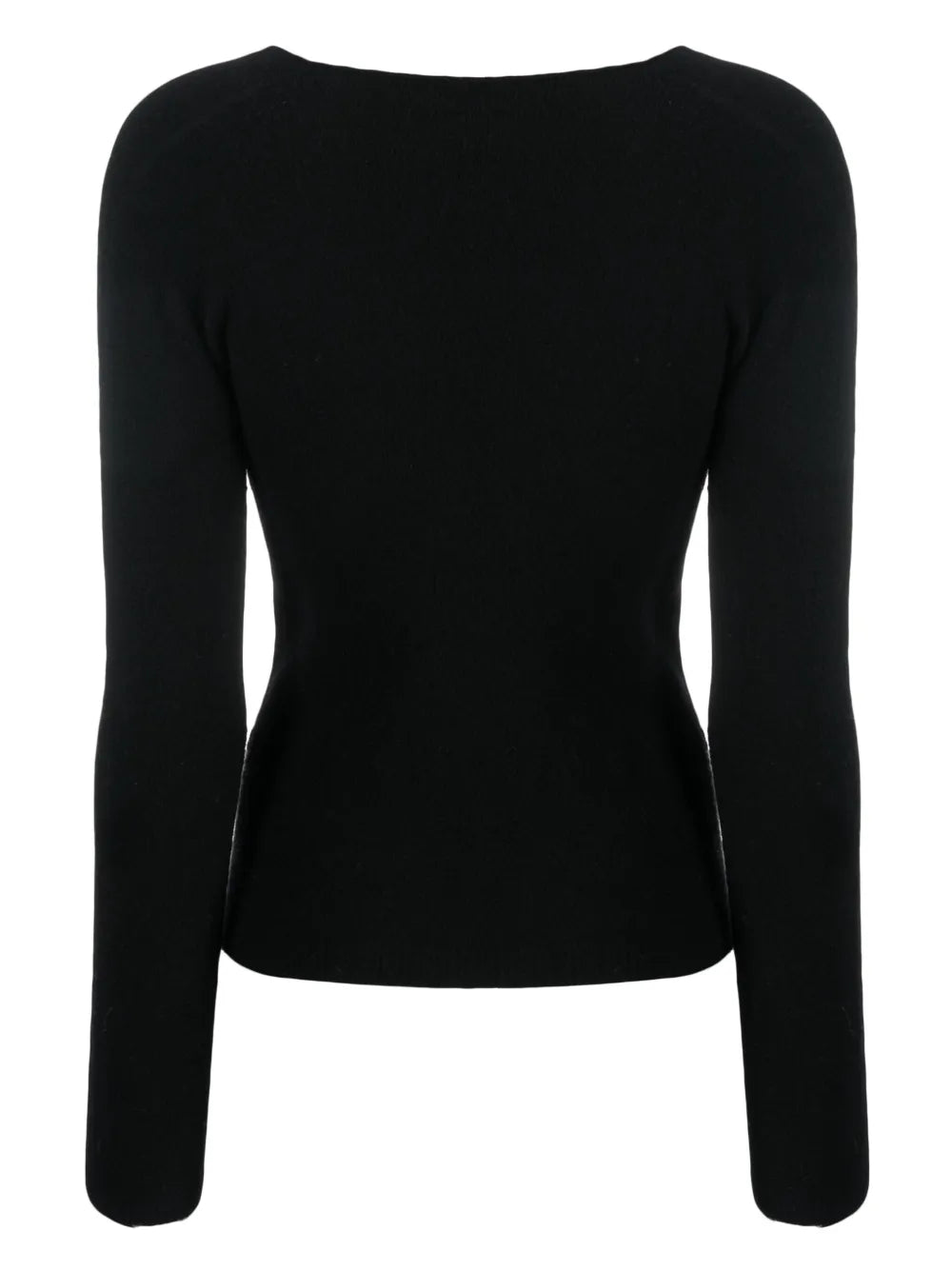 Brushed U-Neck Knitted Top