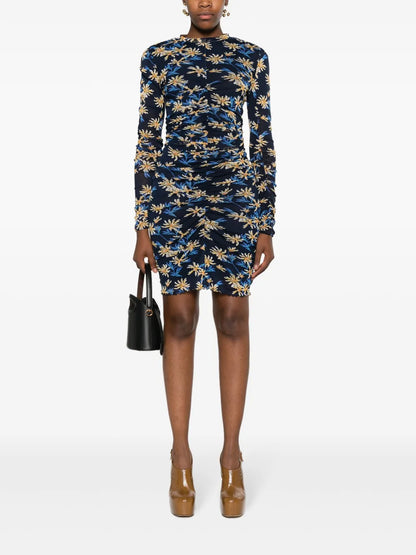 Azula Paris Floral-Pattern Reversible Minidress