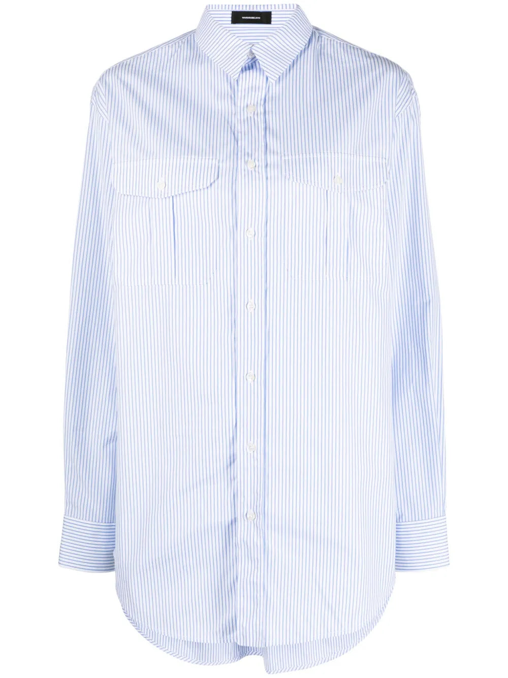 Striped Cotton Shirtdress