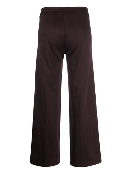 Roma Decorative-Stitching Wide-Leg Trousers