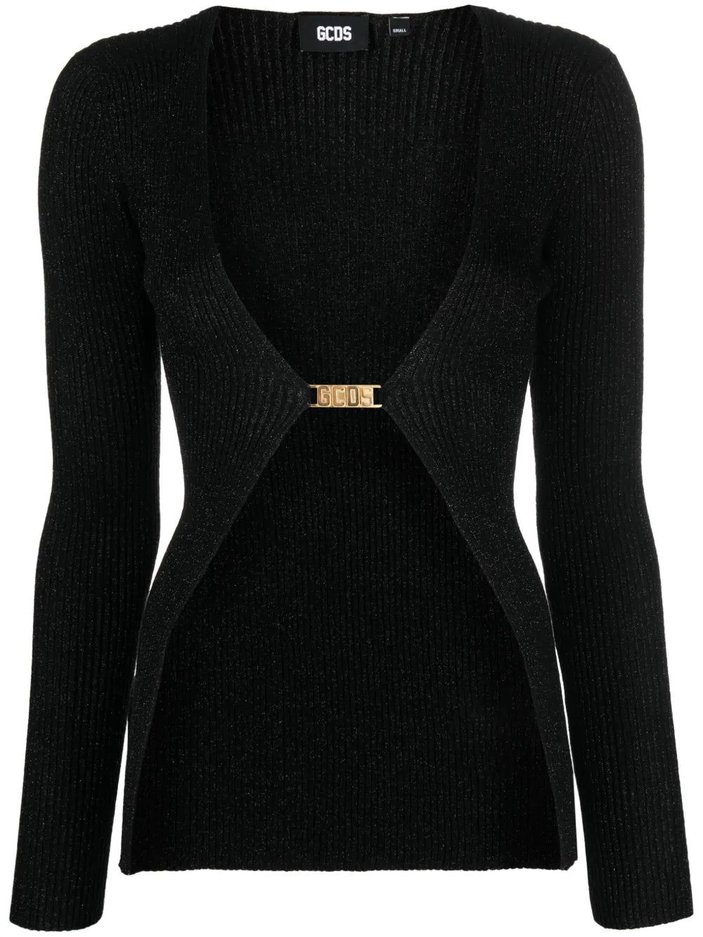 Logo-Lettering Lurex Cardigan