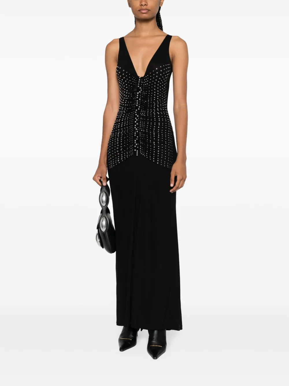Embellished Sleeveless Gown